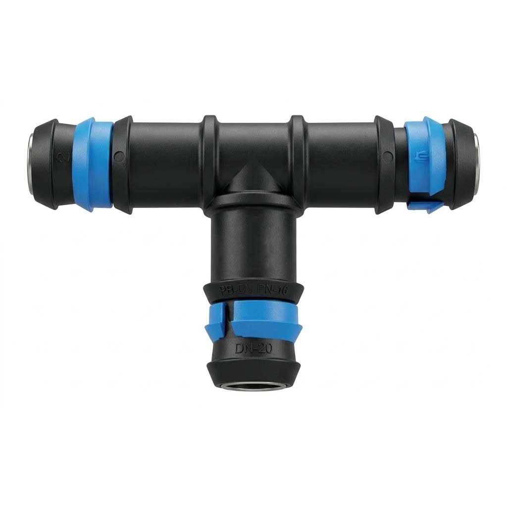 Ring Tee / Irrigation Tee Connector (16mm x 1/2" MTH) — Drip Irrigation System