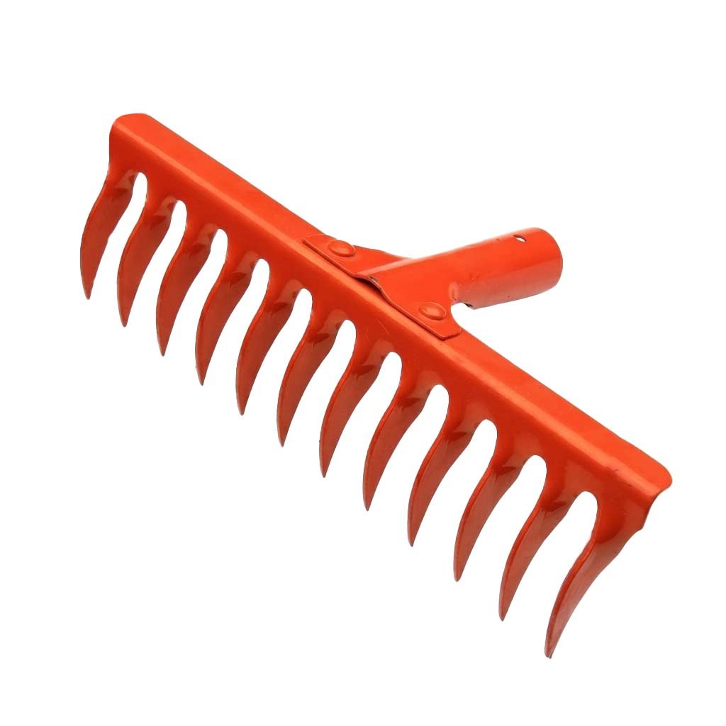 12-Teeth Twisted Garden Rake Head — Gardening Tools