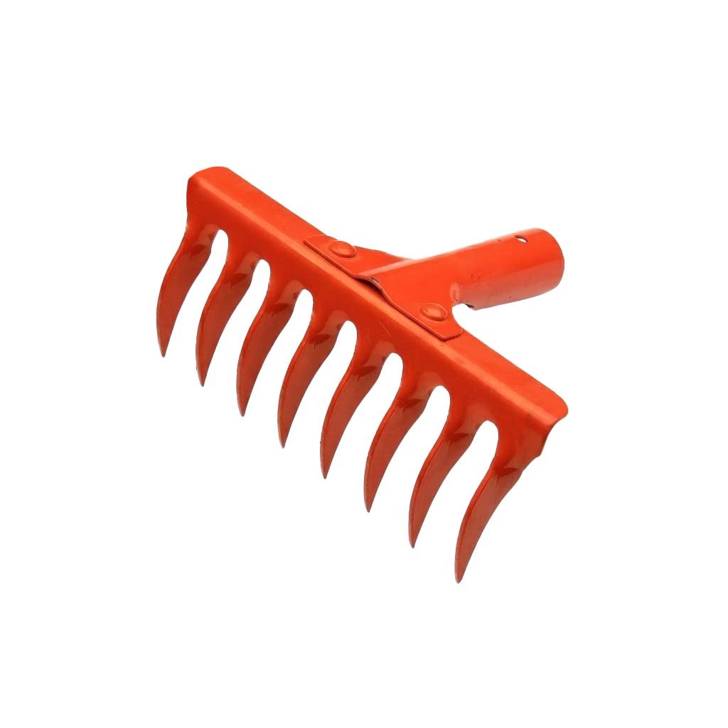 8-Teeth Twisted Garden Rake Head — Gardening Tools