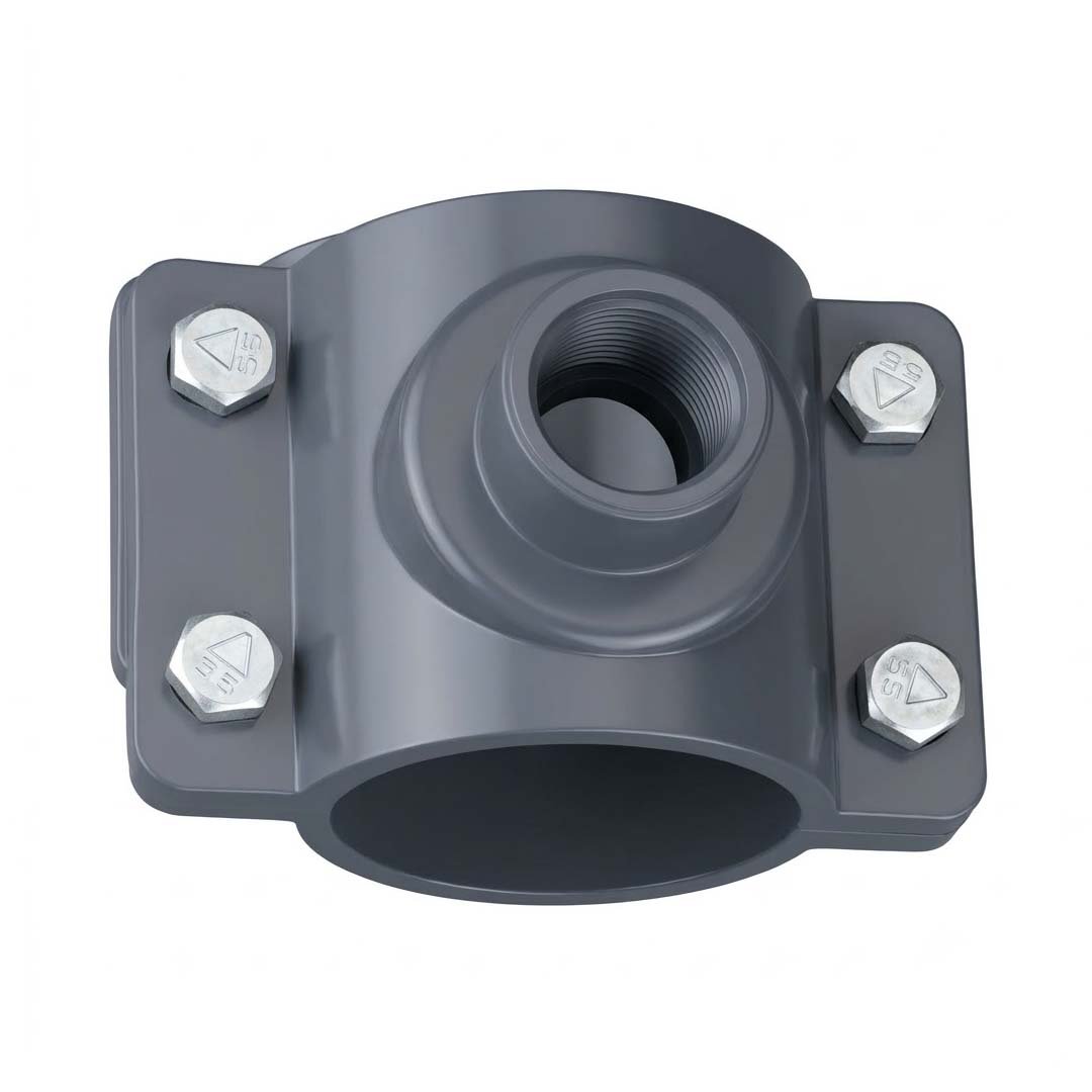 HDPE Pipeline Service Saddle Fitting (50mm & 63mm Take-Off Sizes) — Drip Irrigation System