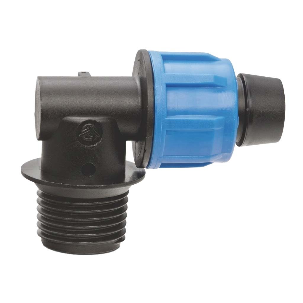 Ring Elbow / Irrigation Swivel Elbow Connector (16mm x 1/2" MTH) — Drip Irrigation System