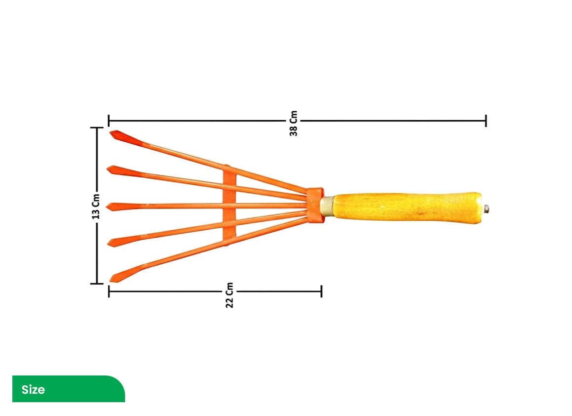 Garden Rake/Hand Cultivator 5 Finger - Image 2