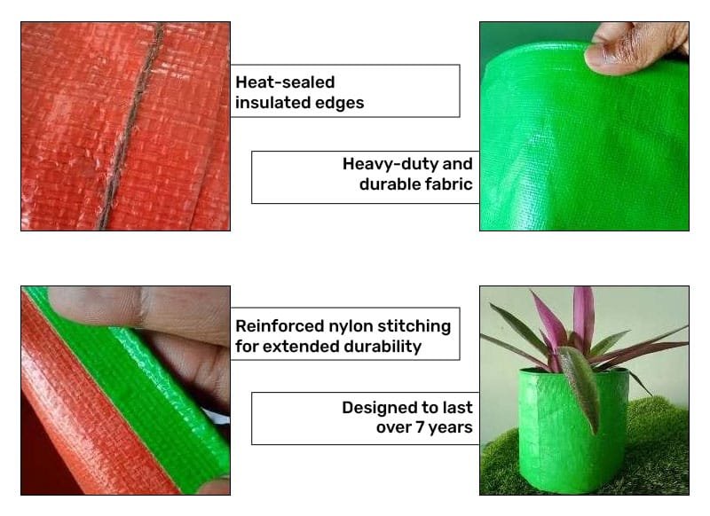 HDPE Grow Bags for Kitchen & Terrace Gardening - Image 2